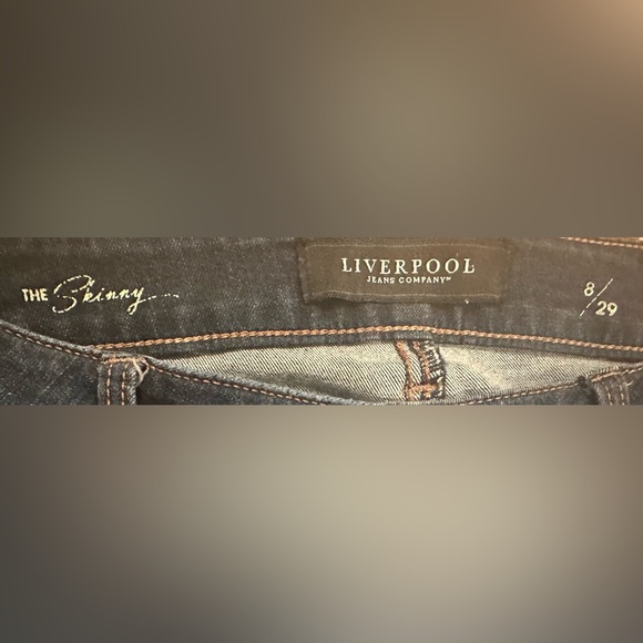Liverpool “The Skinny” jeans - size 29/8 - Corvus Dark - Picture 3 of 4